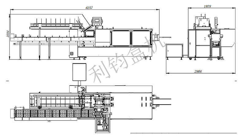 刀叉勺餐具裝盒機(jī)CAD尺寸圖